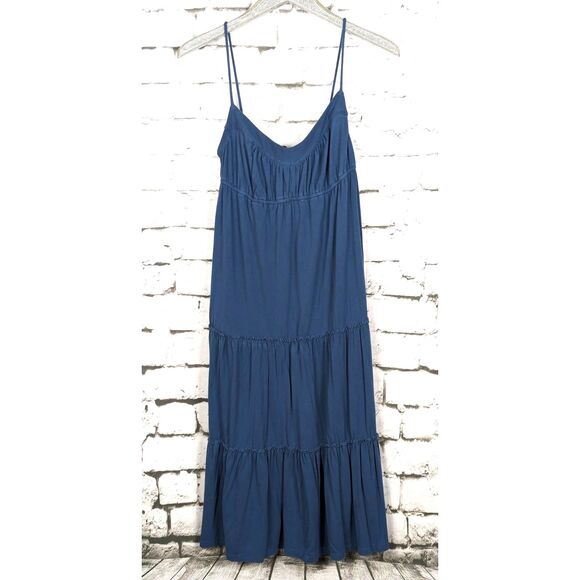 VTG JUICY COUTURE Y2K Boho Peasant Cottage Tiered Midi Dress USA Size Large - Picture 2 of 7